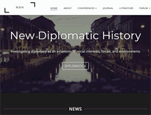 Tablet Screenshot of newdiplomatichistory.org